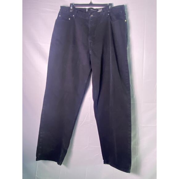 Levi's Silver Tab Black Denim Dark Wash Straight Leg Jeans Men's Size 38/32 - Picture 1 of 2